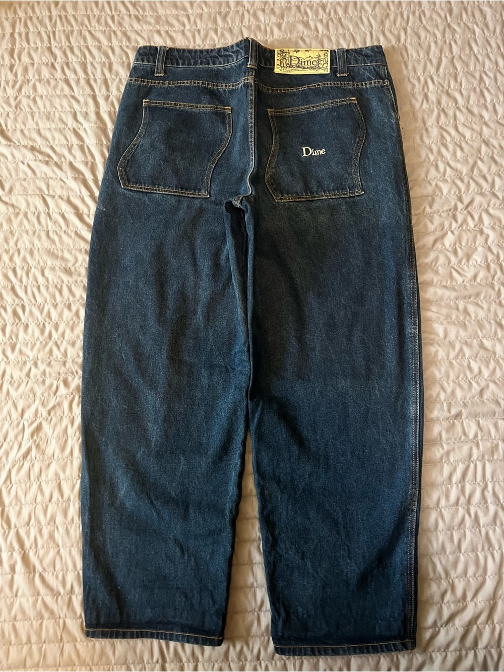 Men's Dark Blue Denim Jeans - Straight Fit